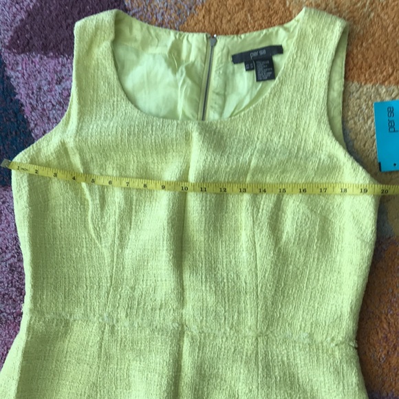 Per se Citron sleeveless summer tweed-like texture dress - Picture 9 of 13